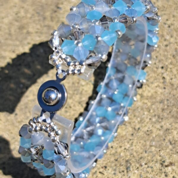 Crystal kisses bracelet - glacier blues